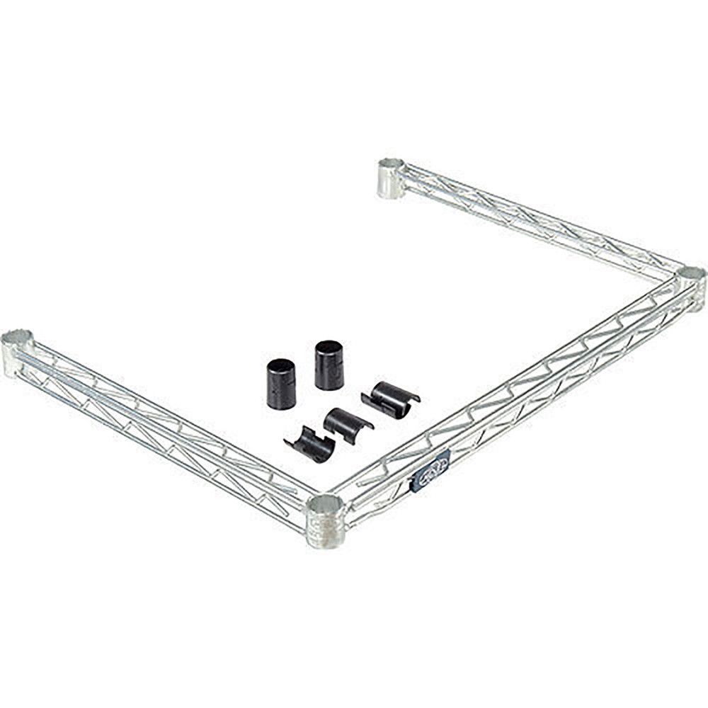 48"W x 24"D Poly-Z-Brite174; Three-Sided Wire Frame