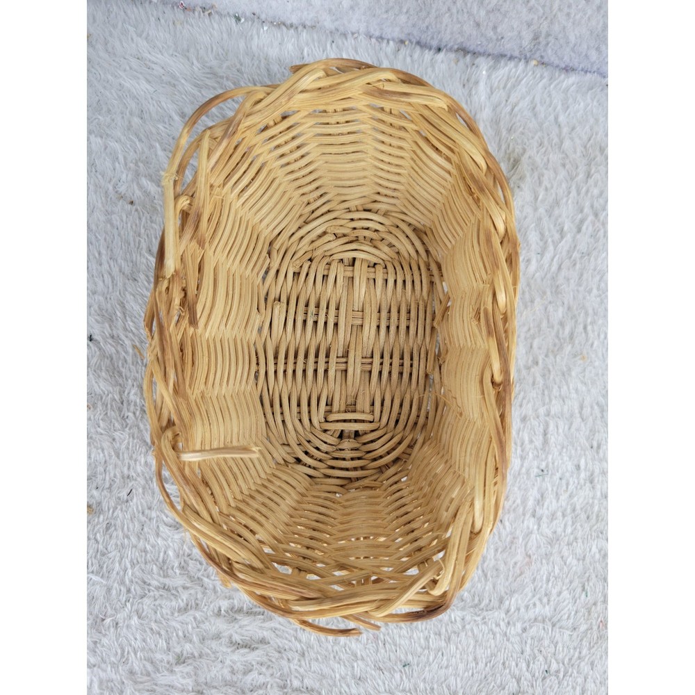 Small Woven Rattan Basket Miniature Decor Storage Container