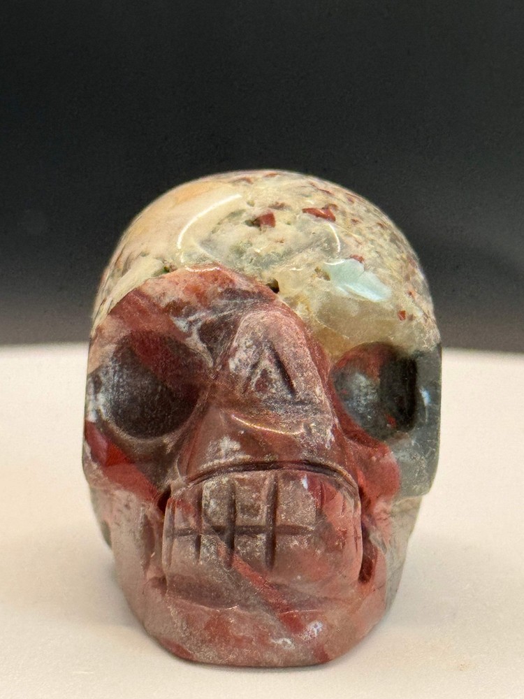 Jasper and Agate Skull