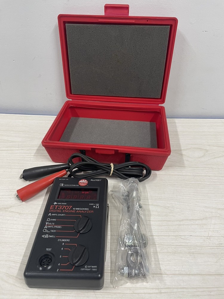 Mac Tool ET3707 Digital Engine Analyzer 10 Megohms Missing Test Lead- See Pics