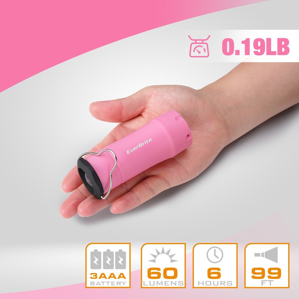 EverBrite 2PC Mini Torch 2-in-1 Portable LED Lantern Flashlight 3 Lighting Modes