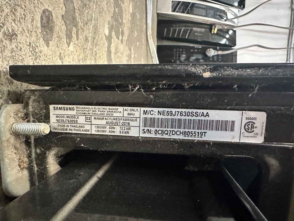 Genuine SAMSUNG Range Oven, Control Board # DE92-03761B