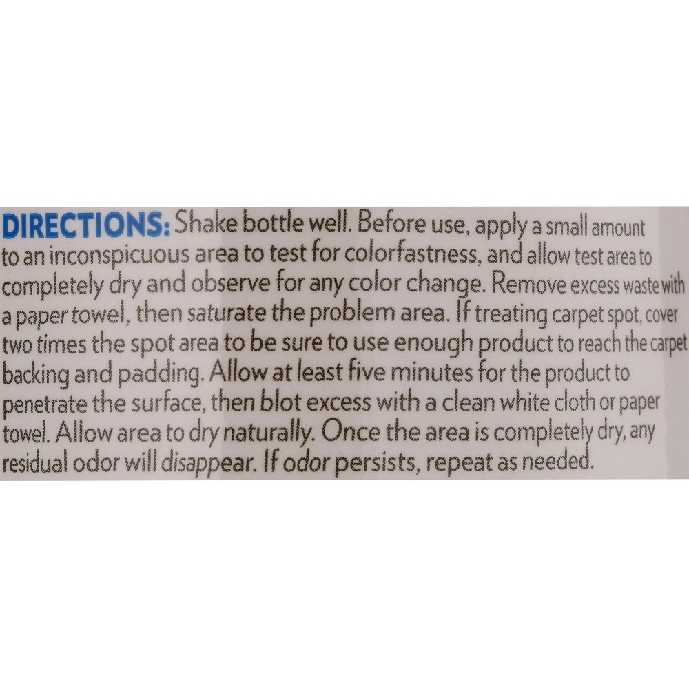 Multi-Surface Pet Urine Carpet Stain and Odor Remover 32oz Cleaner Solution
