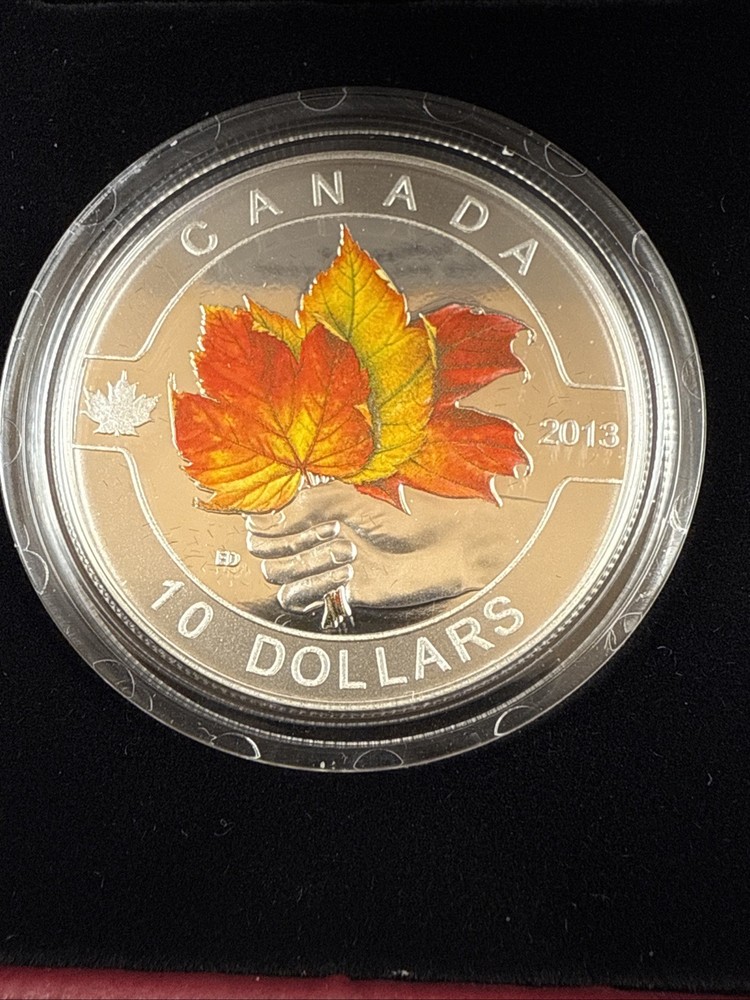 2013 - $10 Canada Dollar Coin - The Maple Leaf