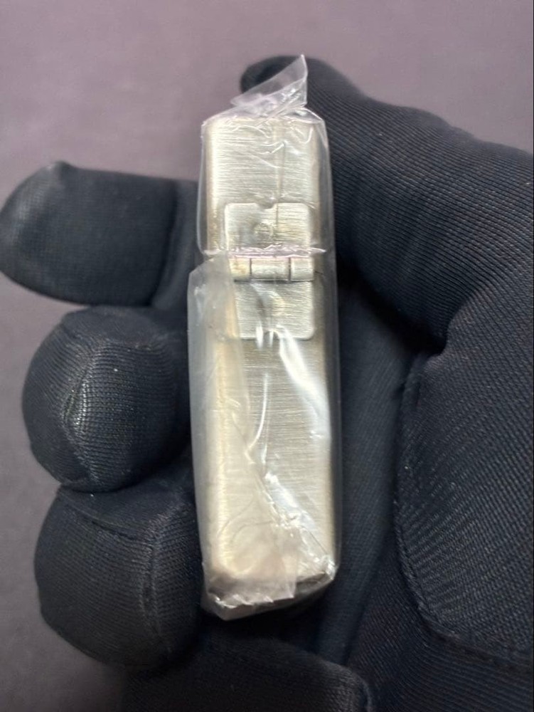 Zippo Seven Stars Metal Silver Etching One Sided Processing Lighter Regular