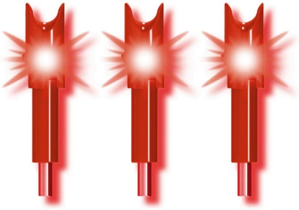 TenPoint Alpha-Brite Lighted Nock, 3 Pack (Red)