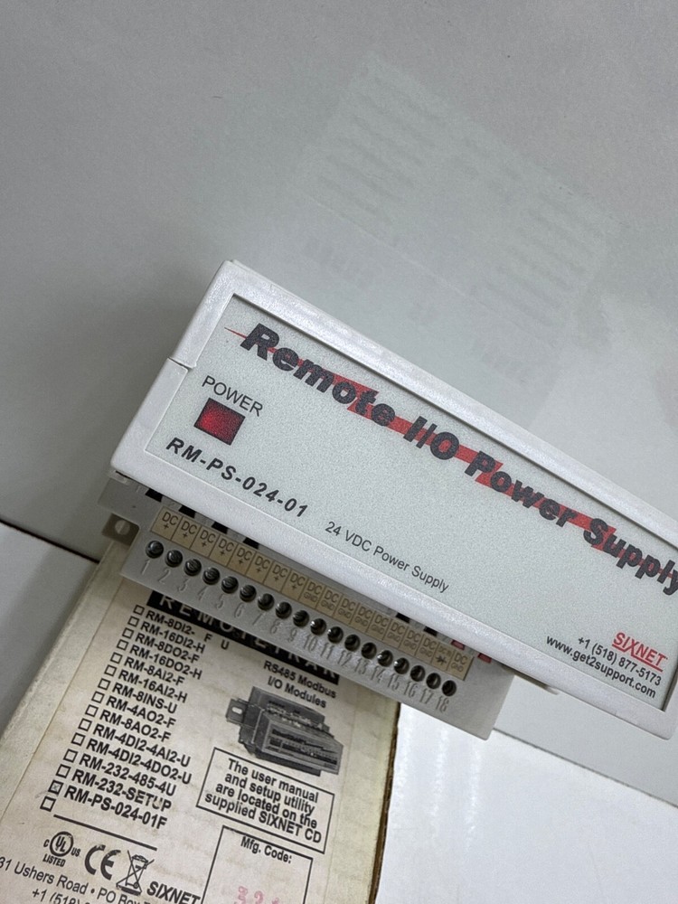 Sixnet RM-PS-024-01 Remote Control I/O Power Supply 24VDC