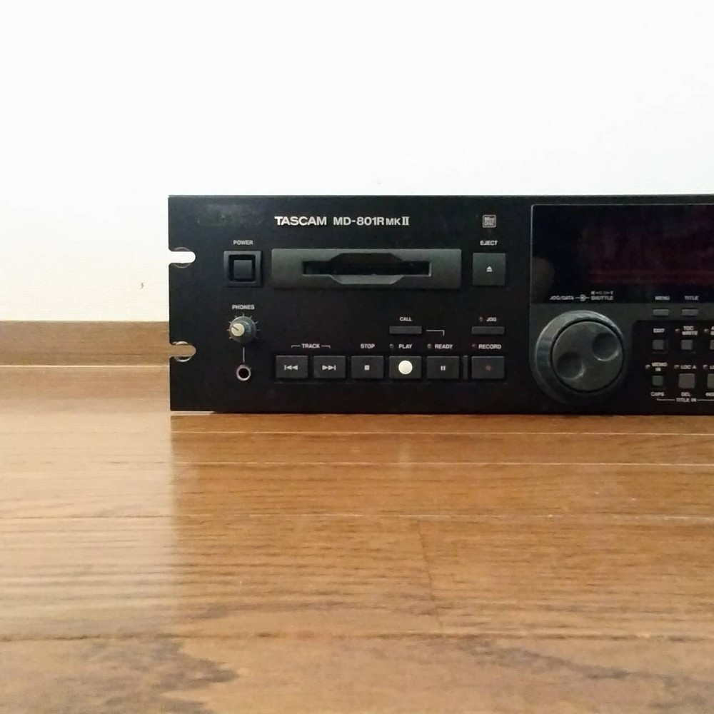 TASCAM MD-801R Mini Disk Recorder Rackmount Confirmed Operation Free Ship