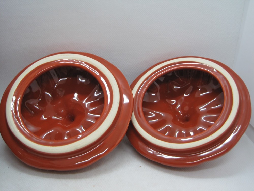 2 Ceramic Pumpkin Covered Mugs Harvest Fall Decor