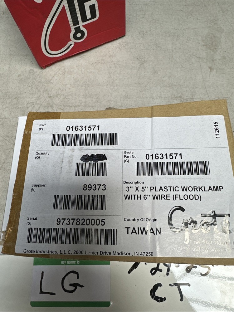 Grote 63531 Rectangular Halogen Fog Lamp