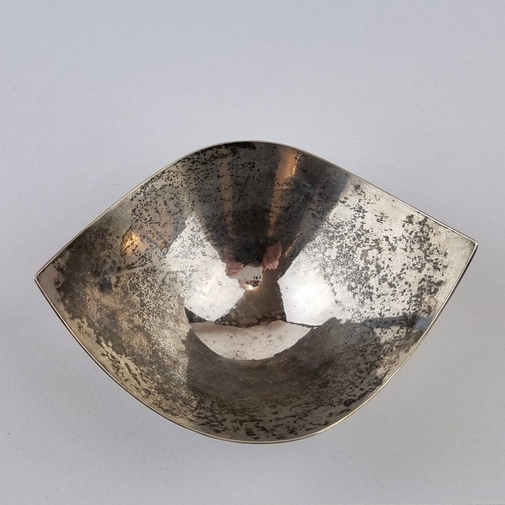 Anthony Hawksley Solid Silver Modernist Bowl London 1960 11cm Wide