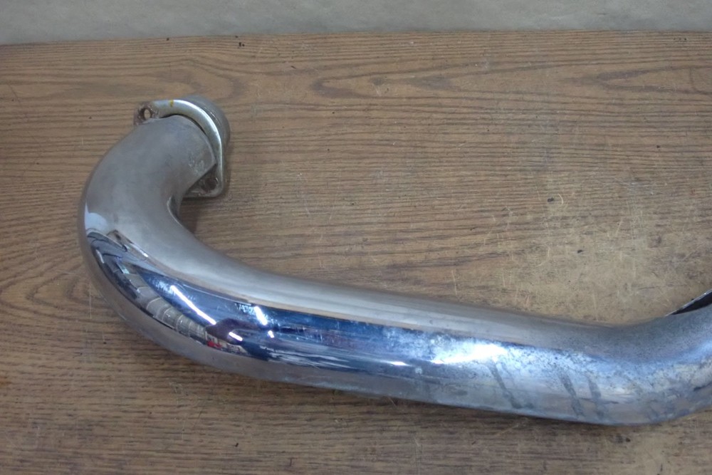 HARLEY DAVIDSON CHROME EXHAUST HEADER W/ HEAT SHIELD
