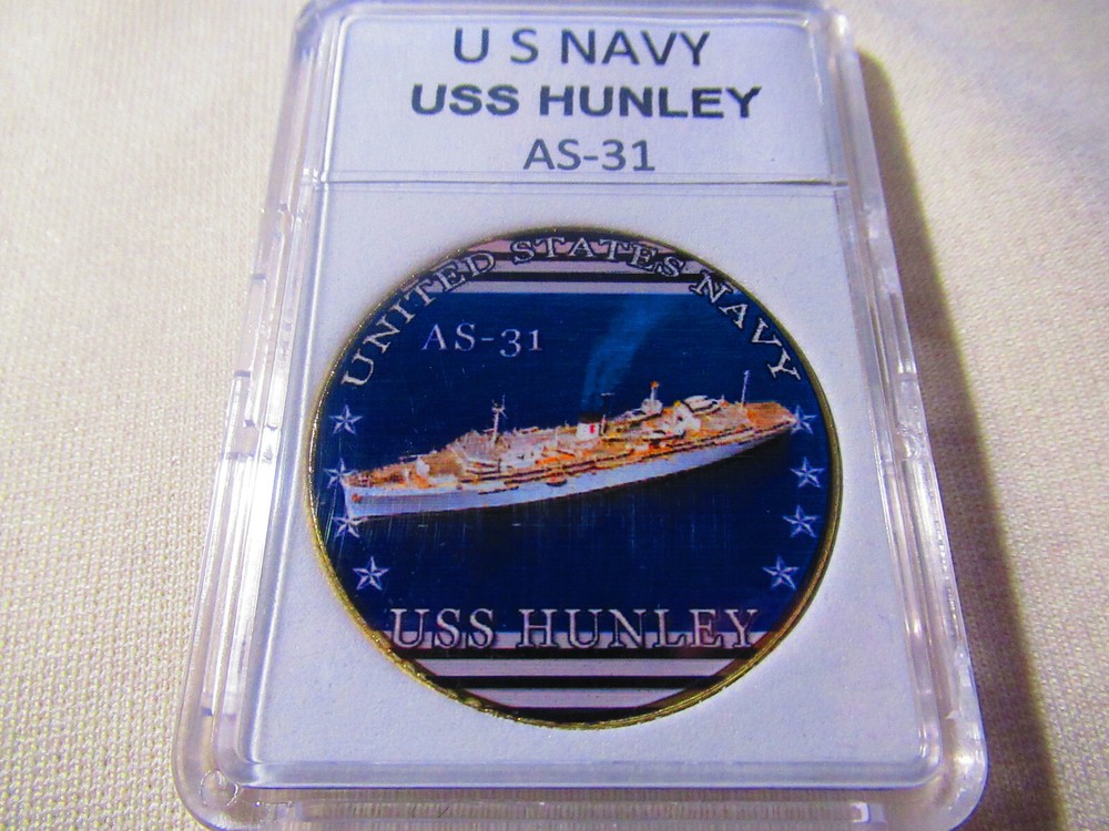 US NAVY - USS HUNLEY AS-31 Challenge Coin