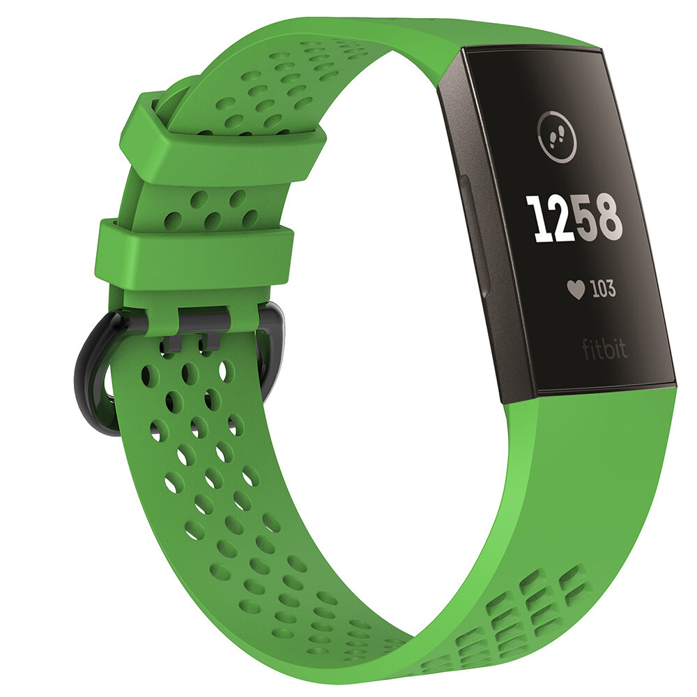 For Fitbit Charge 3 Watch Band Replacement, Soft Silicone Material Wrist Strap
