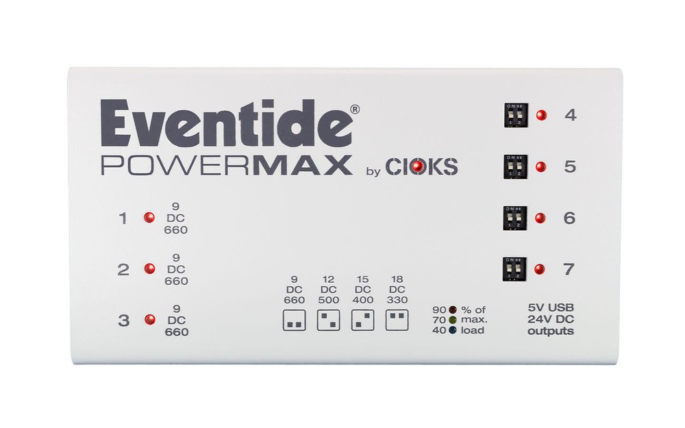 Eventide PowerMax Universal Power Supply, Powers up to 7 High Current Pedals