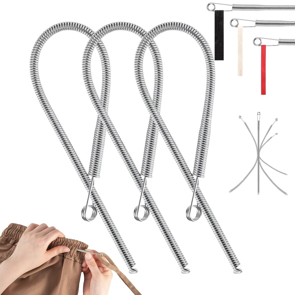3 Pack Elastic Drawstring Threader Tool, Easy Drawstring for Fits Sweatpants,...