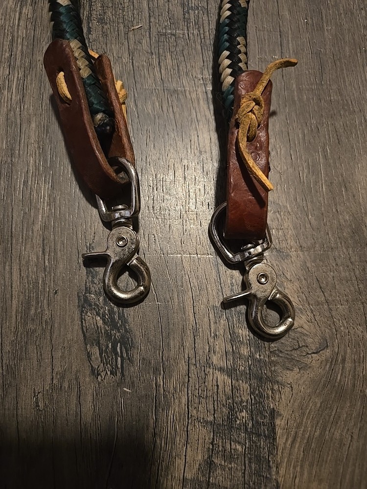 braided nylon reins