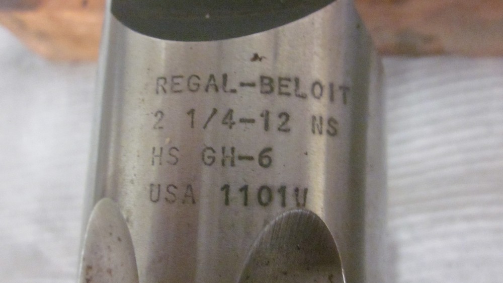 2 1/4-12 Thread Cutting Tap Regal Beloit