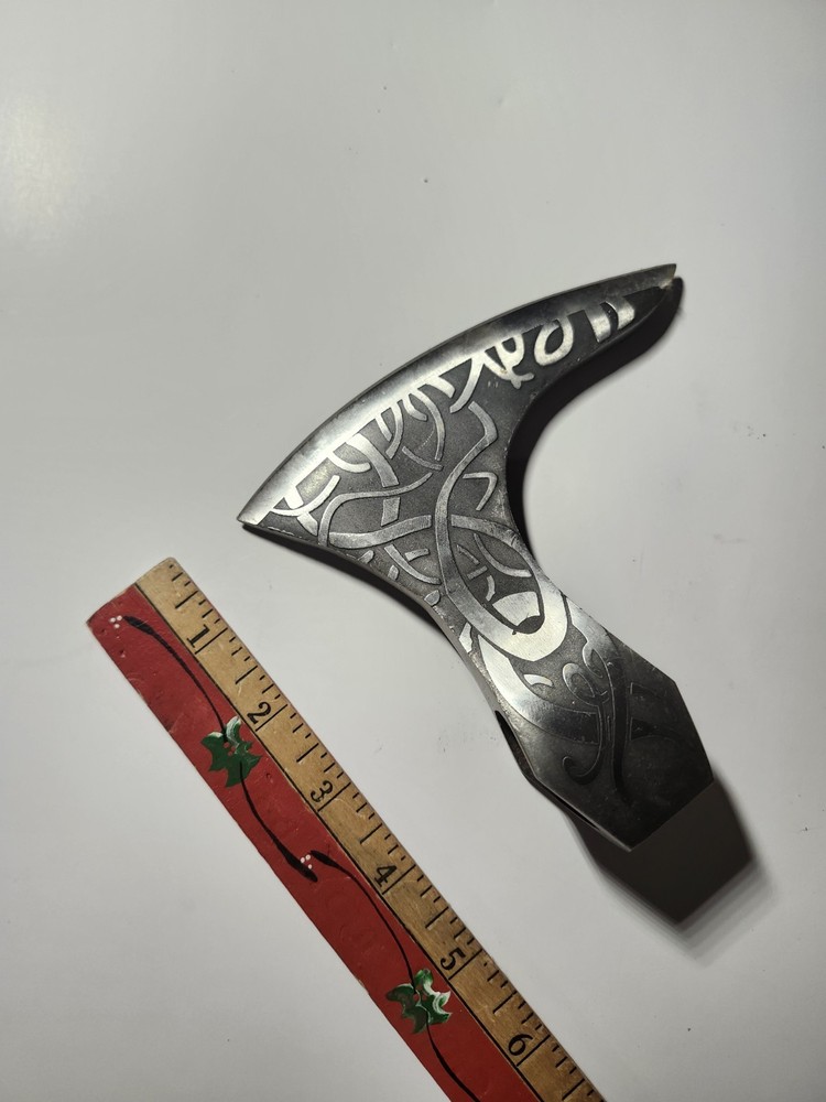 Bearded Etched Axe Head