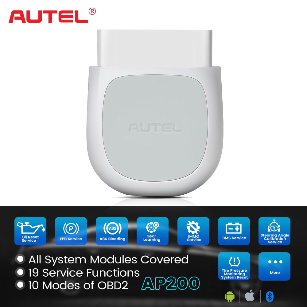 Autel MaxiAP AP200 Bluetooth OBD2 Scanner Code Reader Full Systems Diagnoses