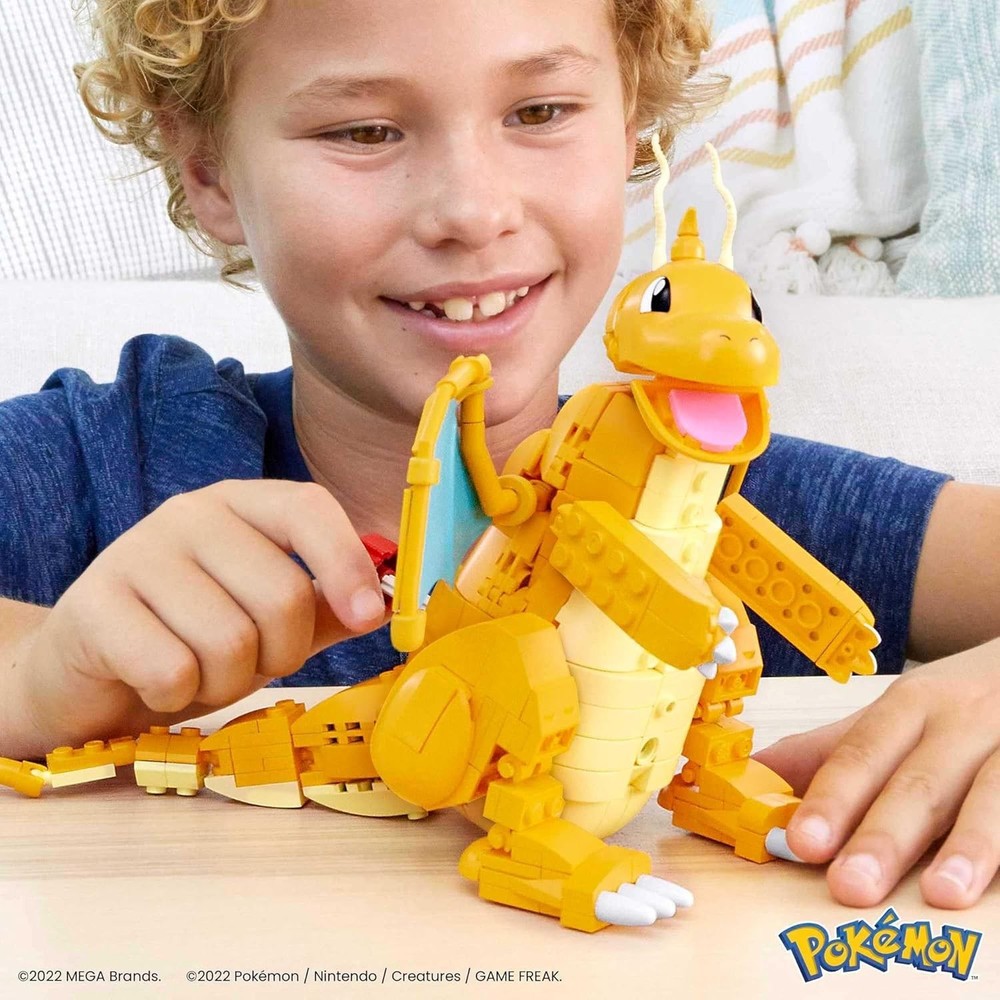 Educational Mega Pokémon Building Set Dragonite with Movement Feature