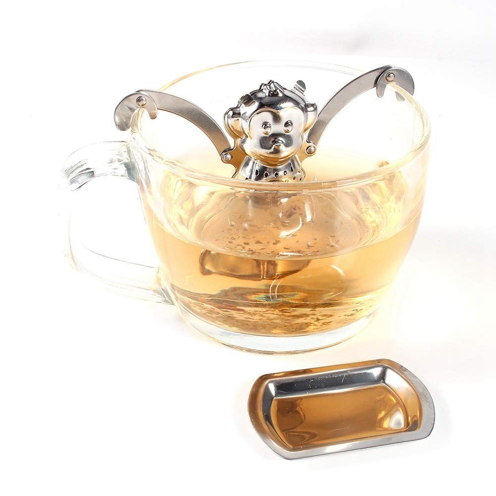 Monkey Tea Infuser Cute Stainless Steel Loose Leaf Tea Strainer Filter
