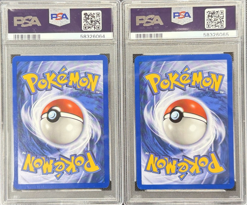 Pokemon 2000 Team Rocket 1st Edition Holo Sequential Set PSA 8