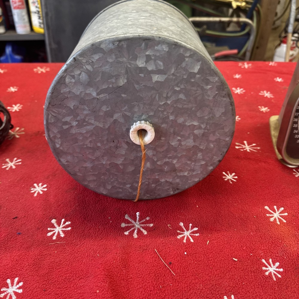 Antique Twine String Holder Galvanized