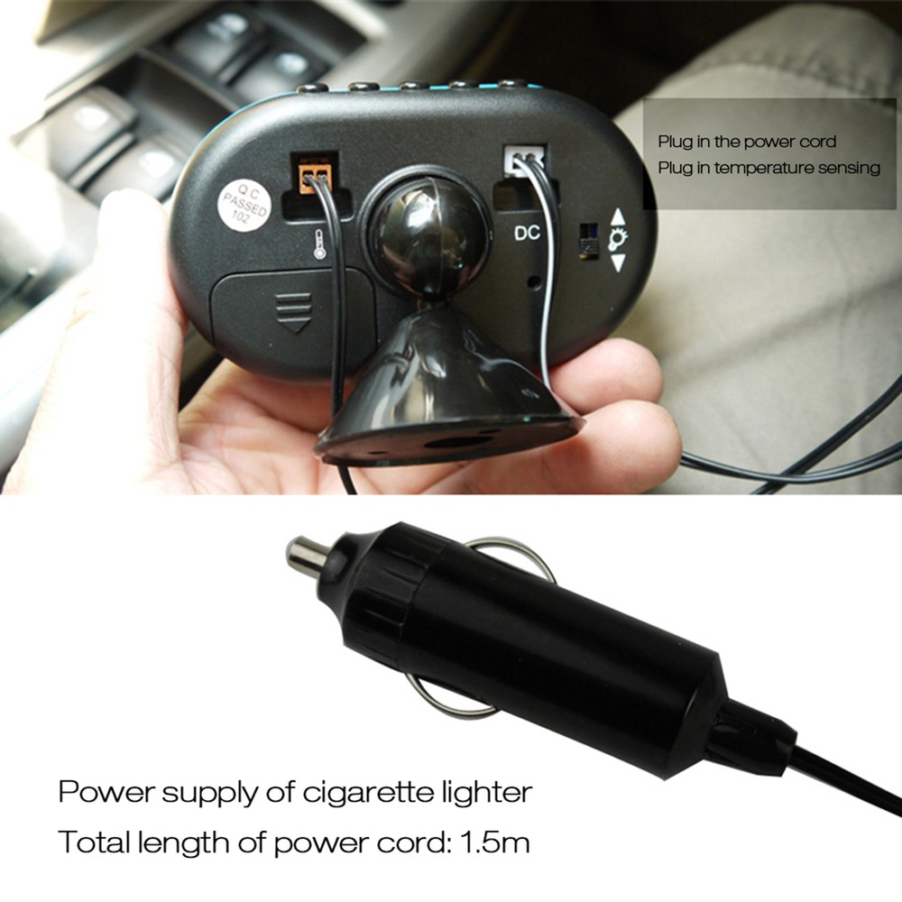 Car Digital Automobile Lighted Auto Dual A9B2