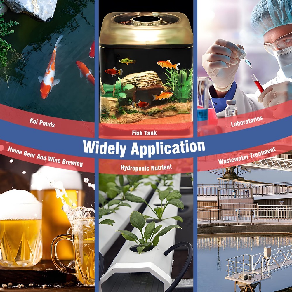 Digital Dissolved Oxygen Meter,Dissolved Oxygen Test Kit with 4.92 ft Probe C...