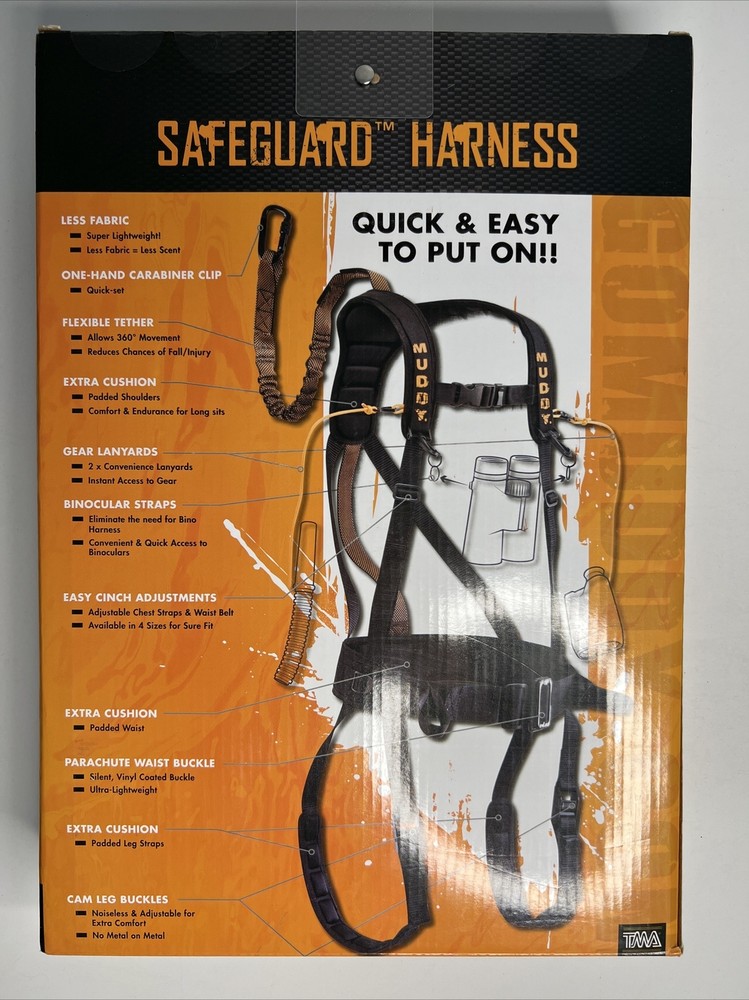 Muddy Safeguard Harness Black Small/Medium