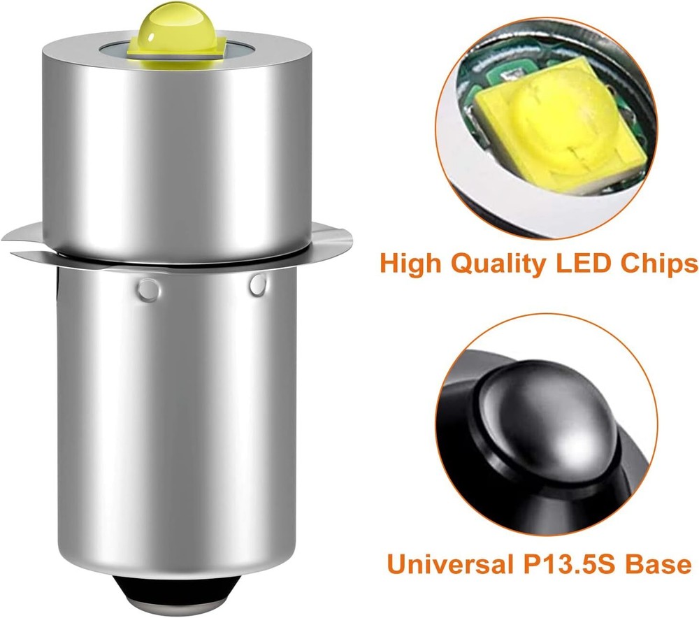 2 Count Maglite 360L Led Bulb 3 4 5 6 Cell C D Flashlight Upgrade Replacement