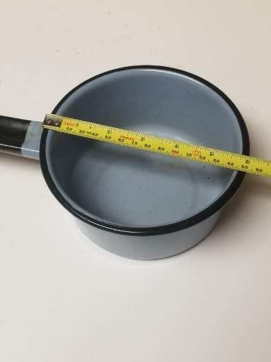 Vintage Enamel Saucepan Unmarked