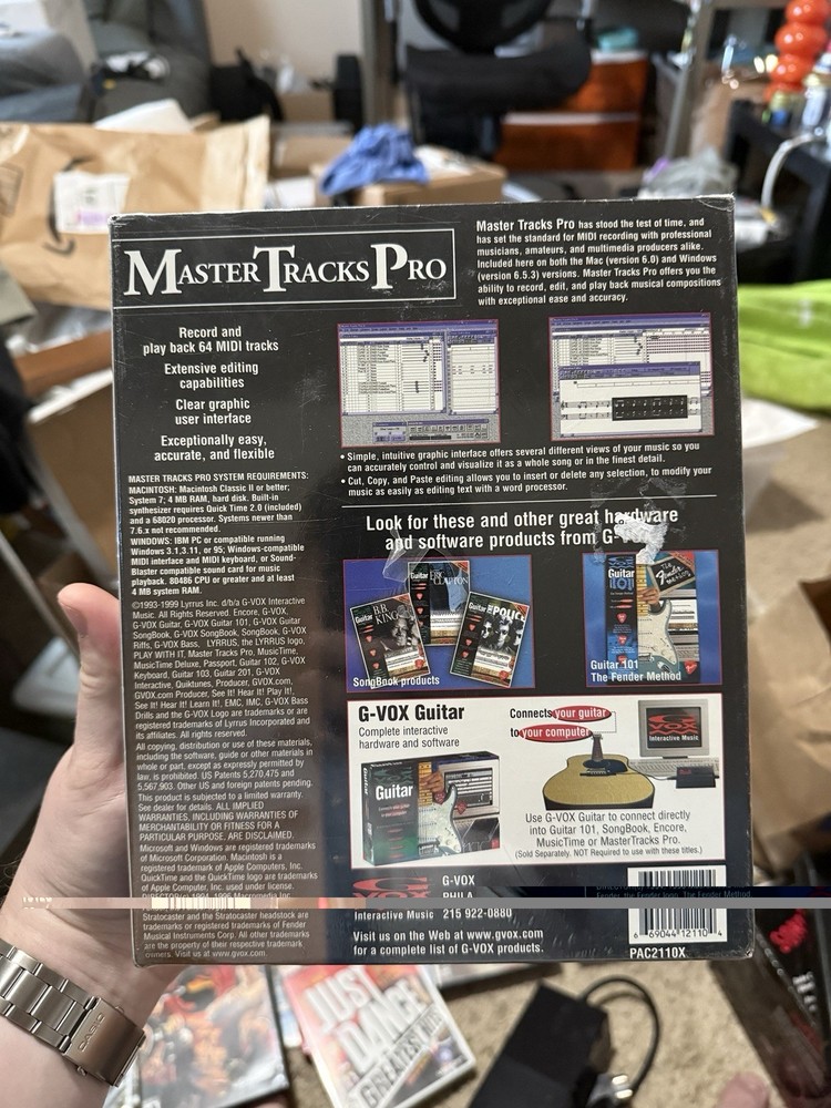 VINTAGE SEALED Master Tracks Pro MIDI Sequencing Software Passport Design PC/MAC