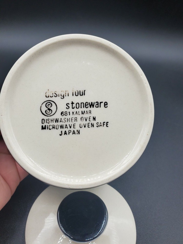 Sango Kalama Flower blue sugar dish