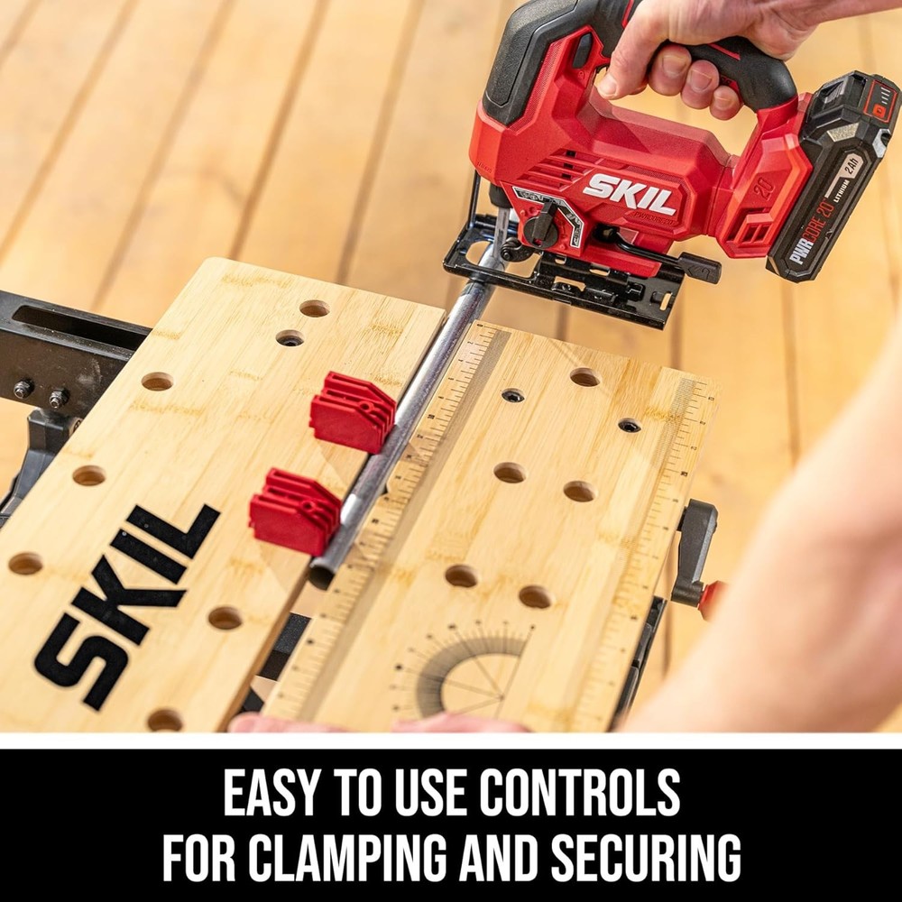 Compact Workbench with Folding Stand - Easy Setup & Storage=