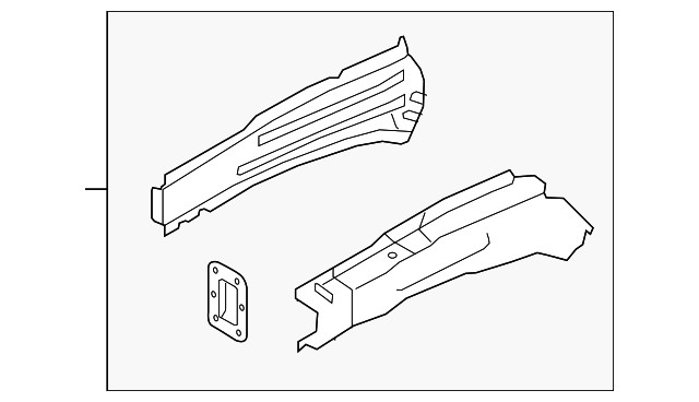 Genuine Mitsubishi Lower Rail Assembly 5220G490