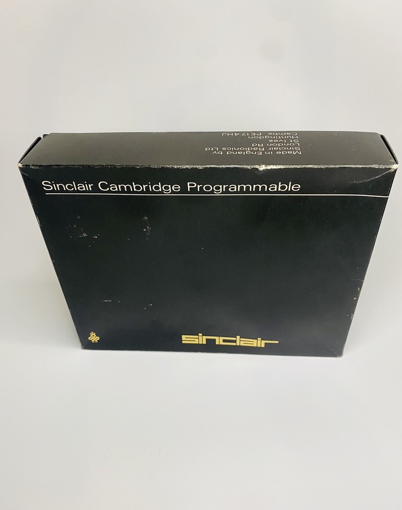Sinclair Cambridge Programmable Calculator,Box ,Manual,1977. MINT