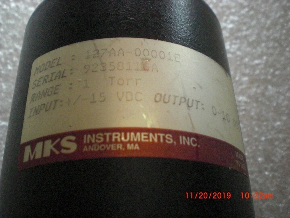 MKS 127AA-00001E Baratron 1 Torr