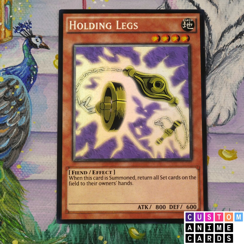 Holding Legs ANIME EFFECT HOLO card