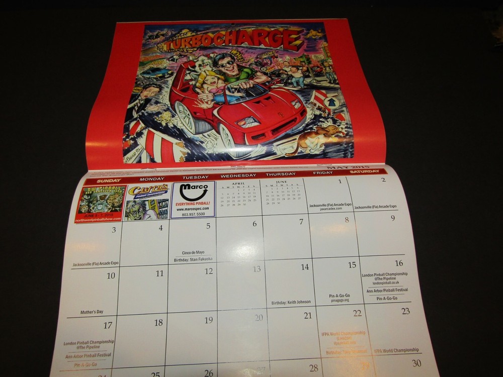 PIN GAME JOURNAL 2015 calendar Issue #155 / October 2014
