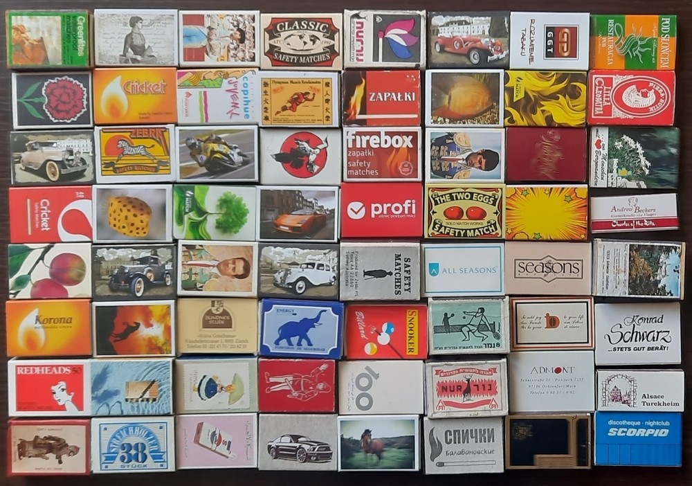 VARIOUS MATCHBOXES FROM AROUND THE WORLD 64 PICS