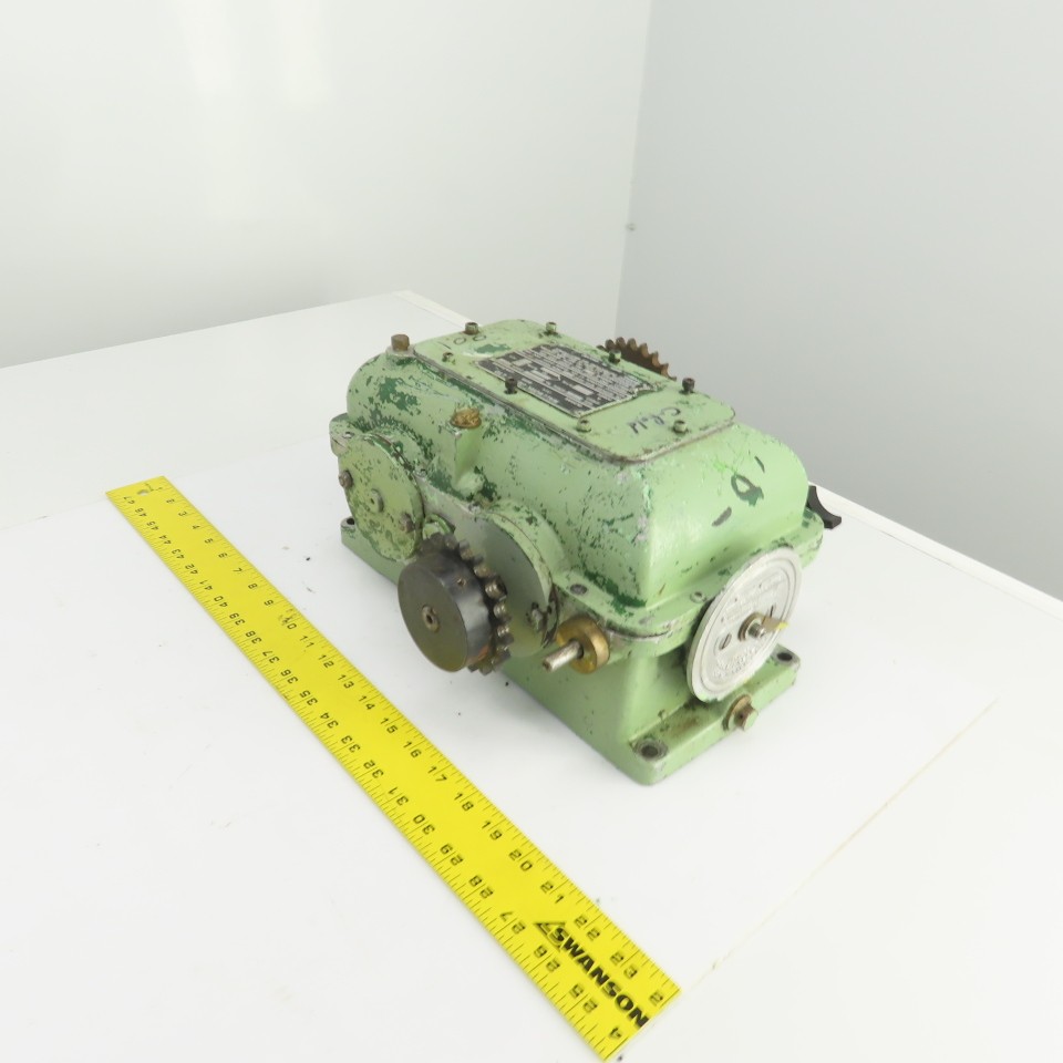 Wallwork Gears Size OA Mechanical Variator Chain Driven Gearbox Size OA 0.75 HP