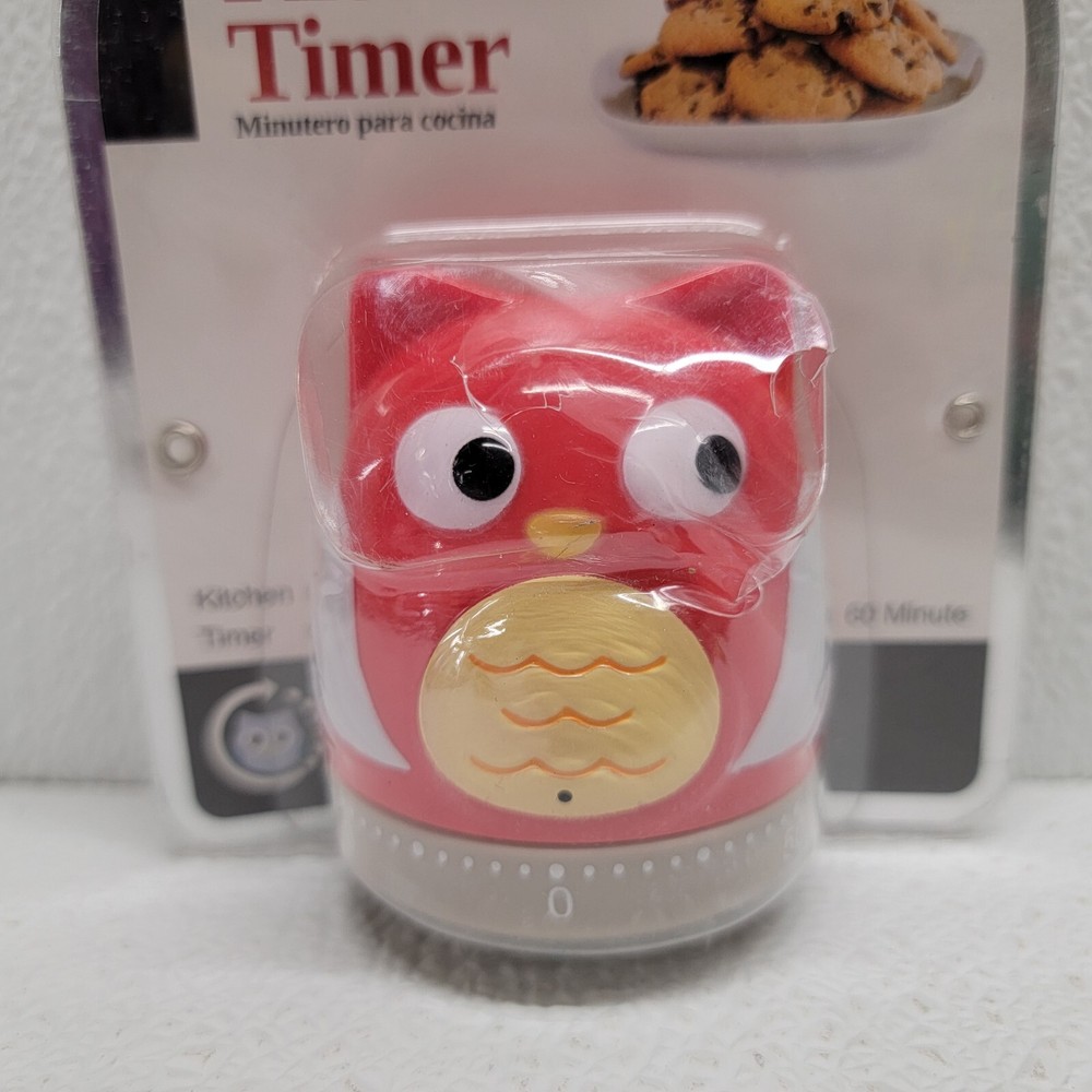 Culinary Elements Red Owl Bird 60 Minute Kitchen Timer