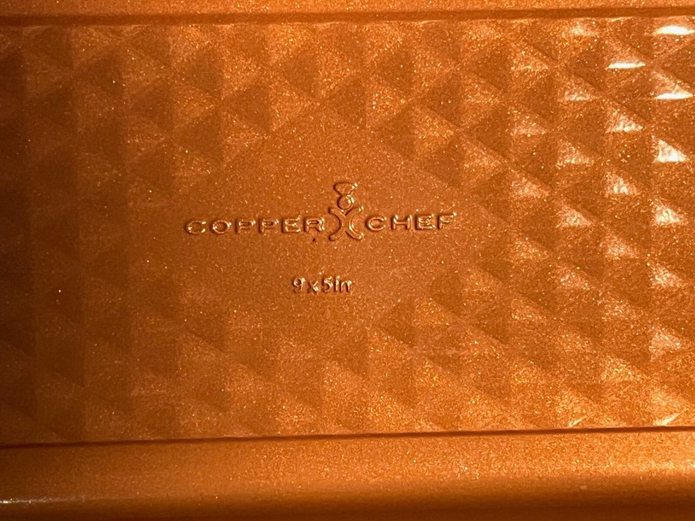 Copper Chef Diamond Bakeware 9x5 Loaf Pan Non Stick