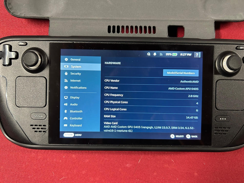 Valve Steam Deck 256GB Black Console