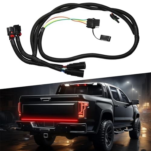 Tailgate Light Bar Harness with Reverse Wire, Tailgate Light Bar Adapter for