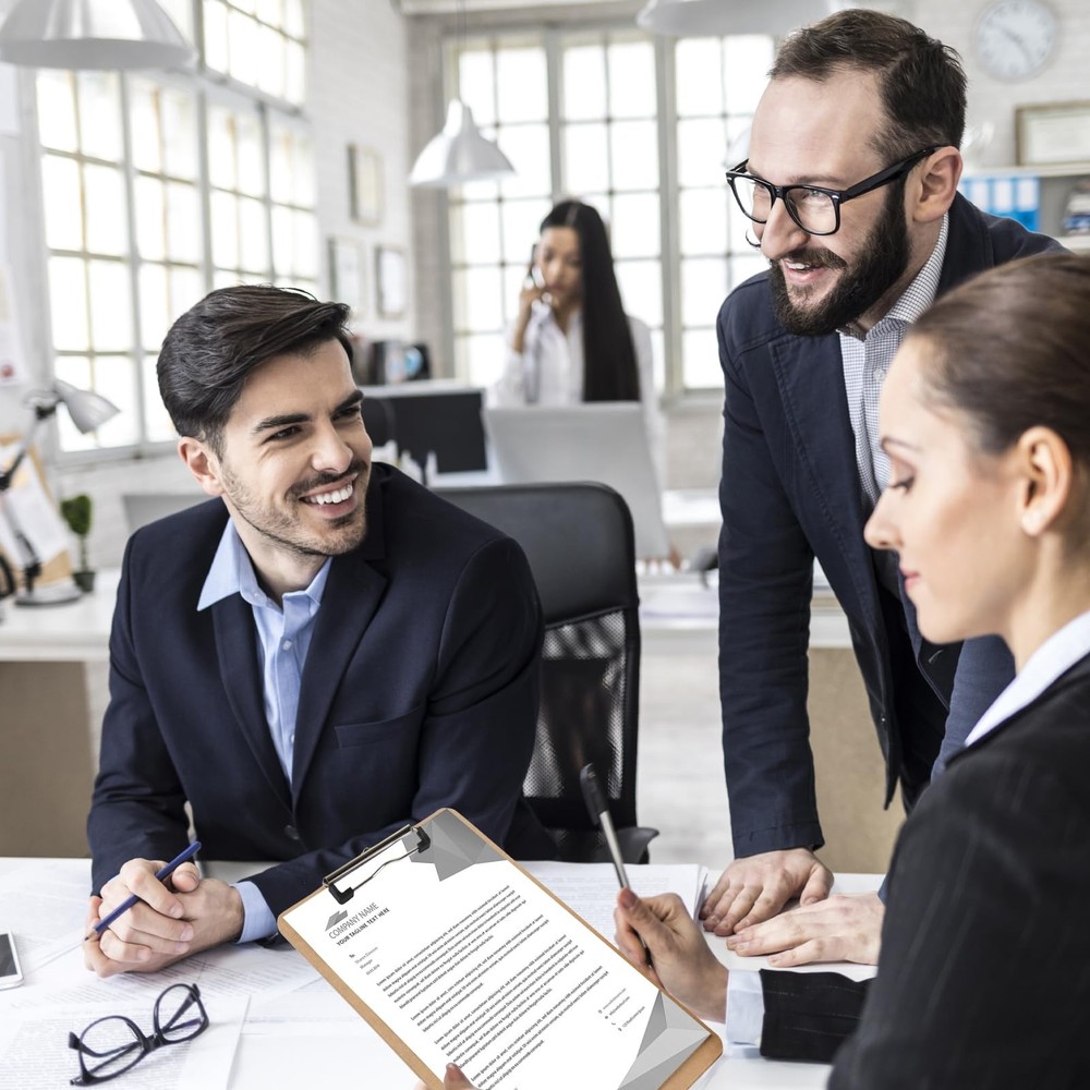3 Pack Hardboard Office Clipboard, Letter-Size Clipboard with Low Profile Cli...