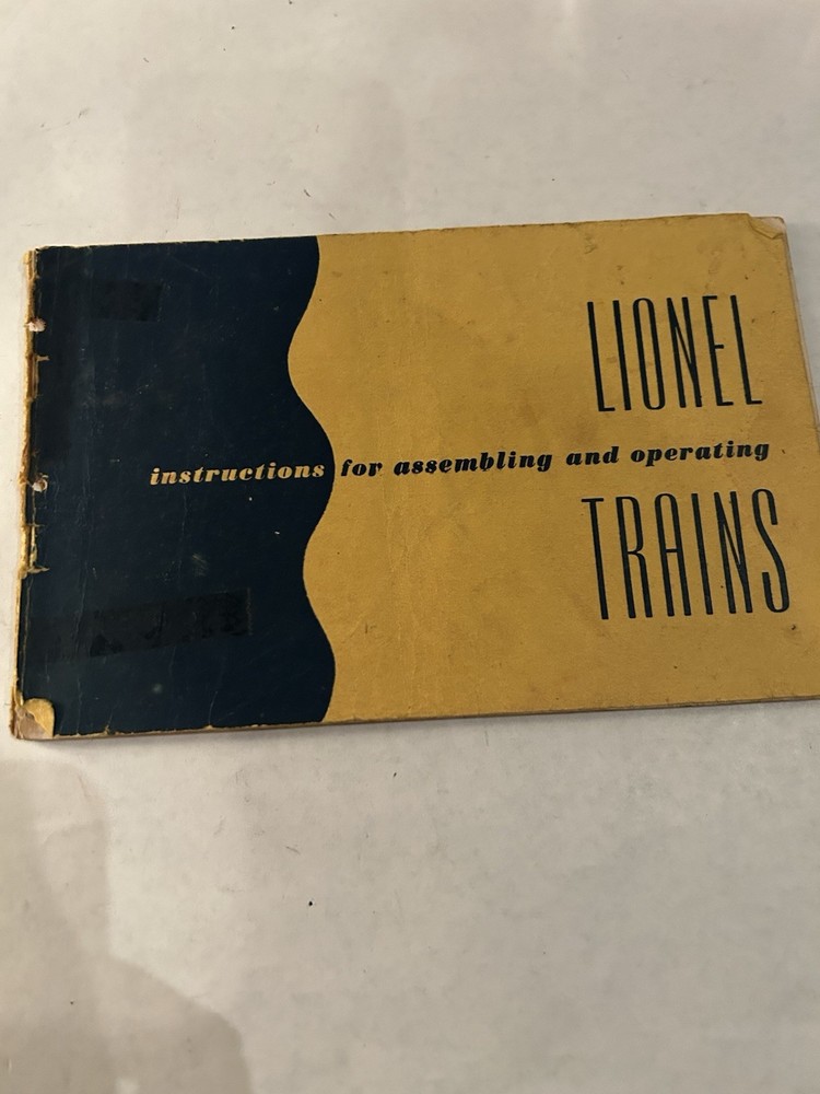 Instructions For Assembling and Operating Lionel Trains - 1952