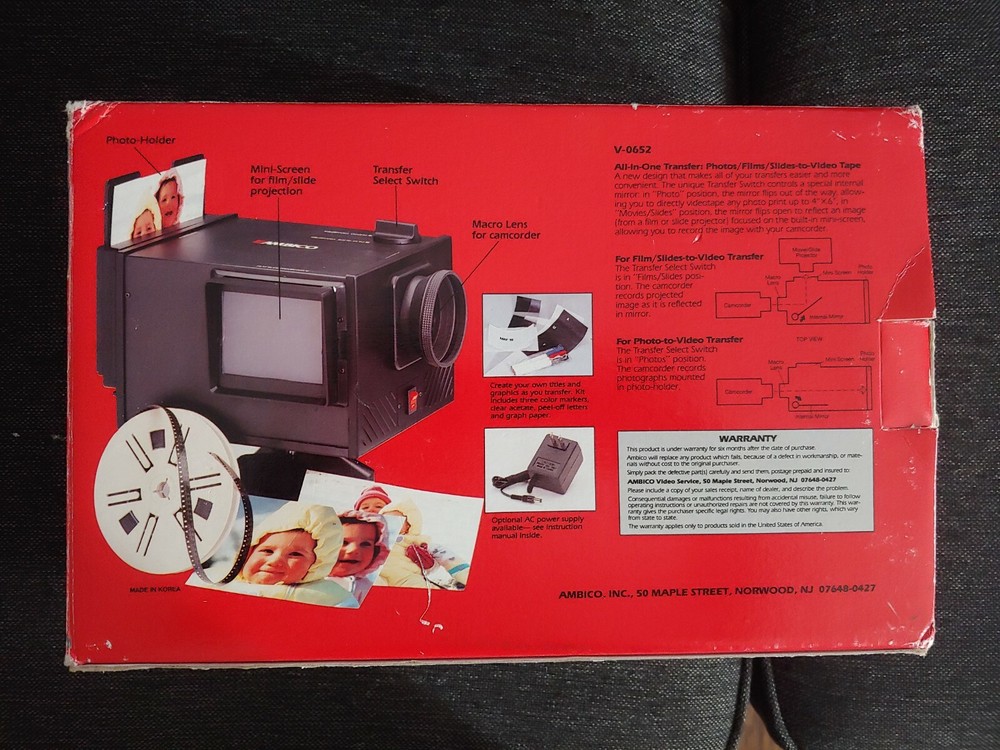 Ambico All In One Video Transfer System New